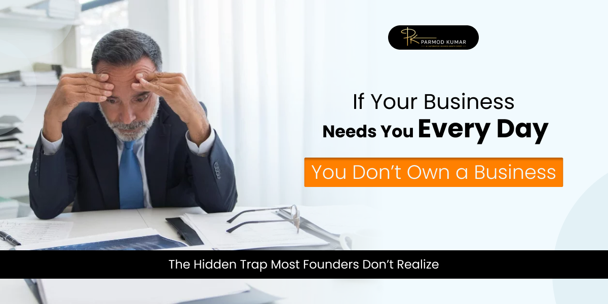 If Your Business Needs You Every Day… You Don’t Own a Business