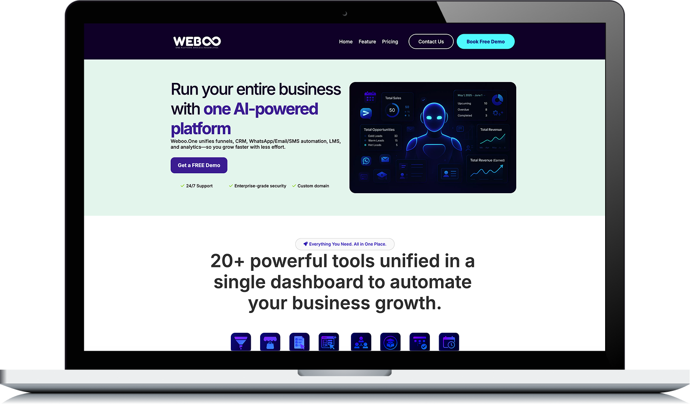 Weboo Dashboard