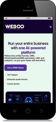 Weboo Mobile Dashboard